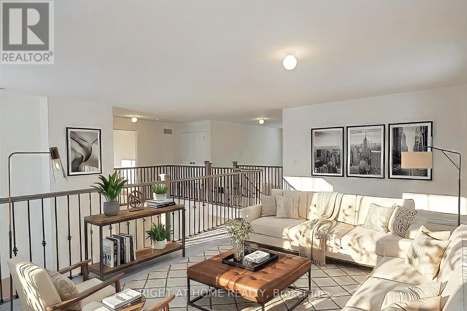 Upper level loft — open living space