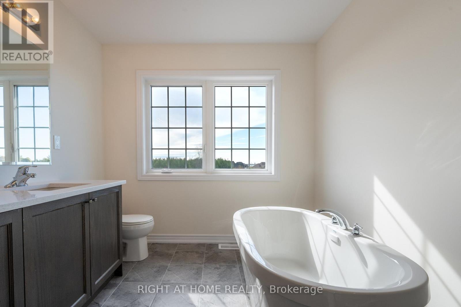Bathroom — vanity, modern tile