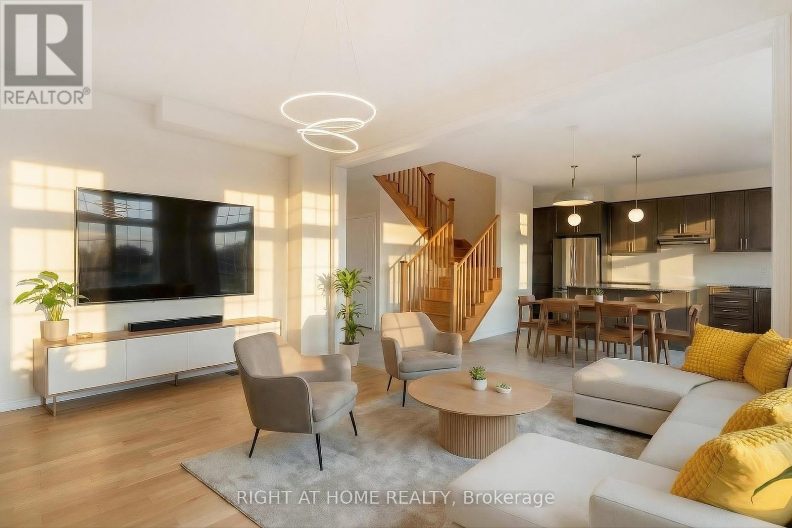 Kitchen — appliances, pendant lights