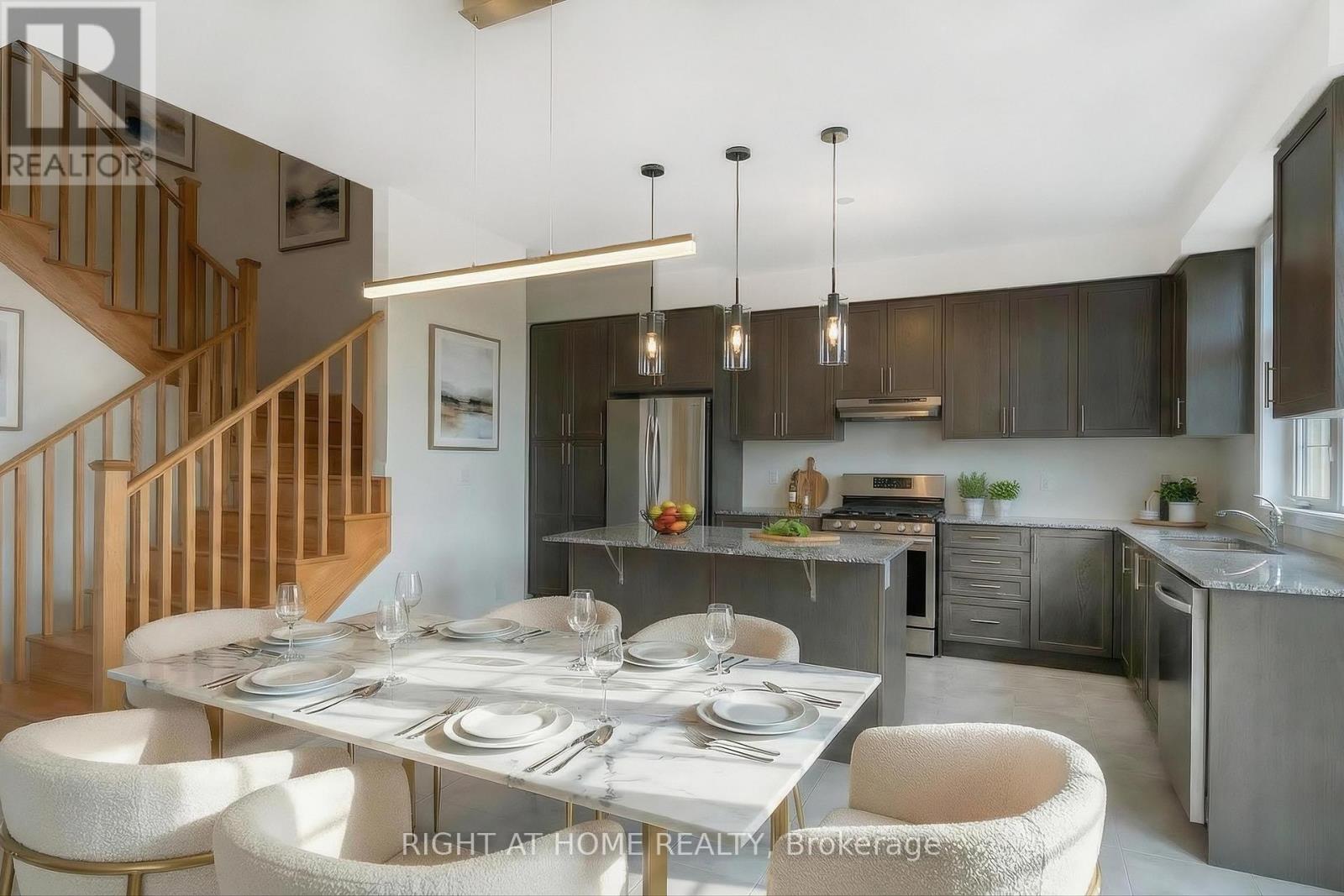 Dining area — open to kitchen