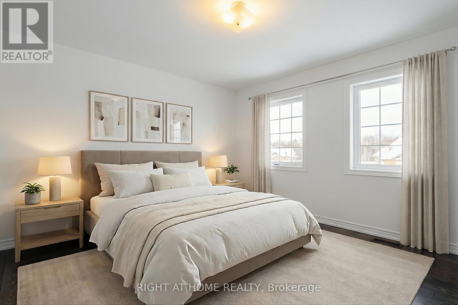 Bedroom 2 — natural light, hardwood