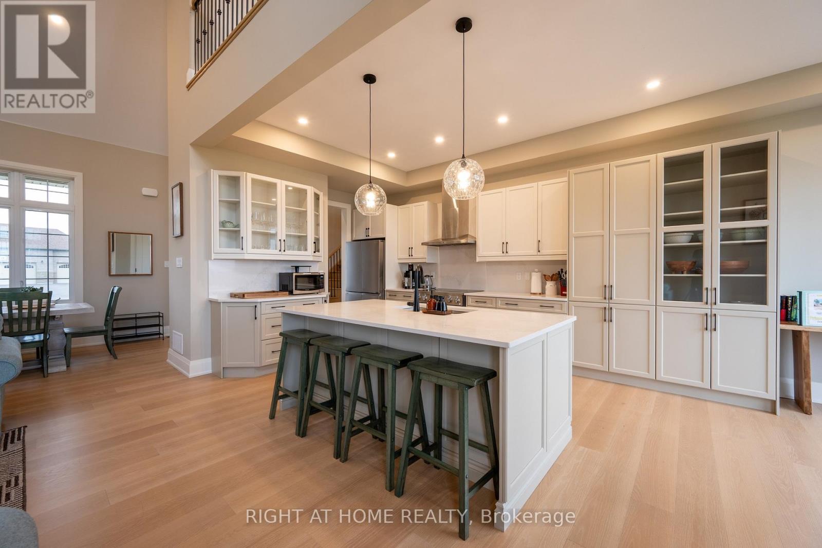 Kitchen — island, open concept to living