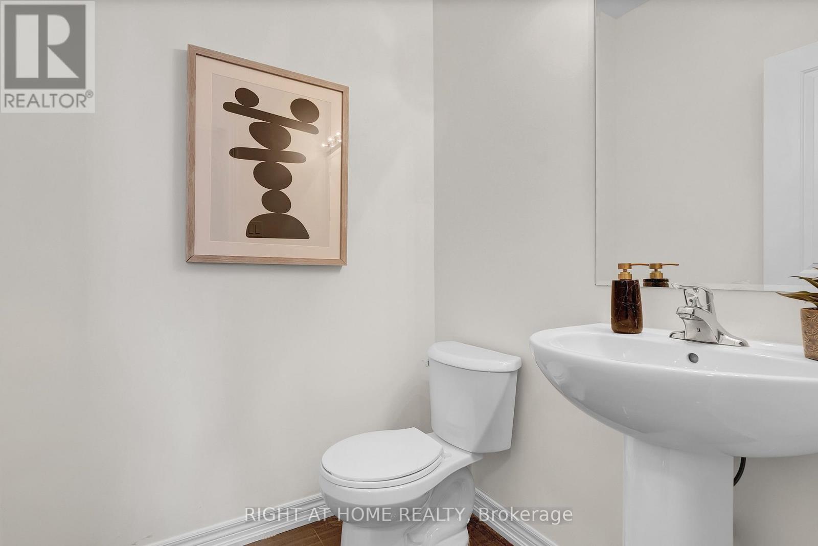 Bathroom — half bath, modern finishes