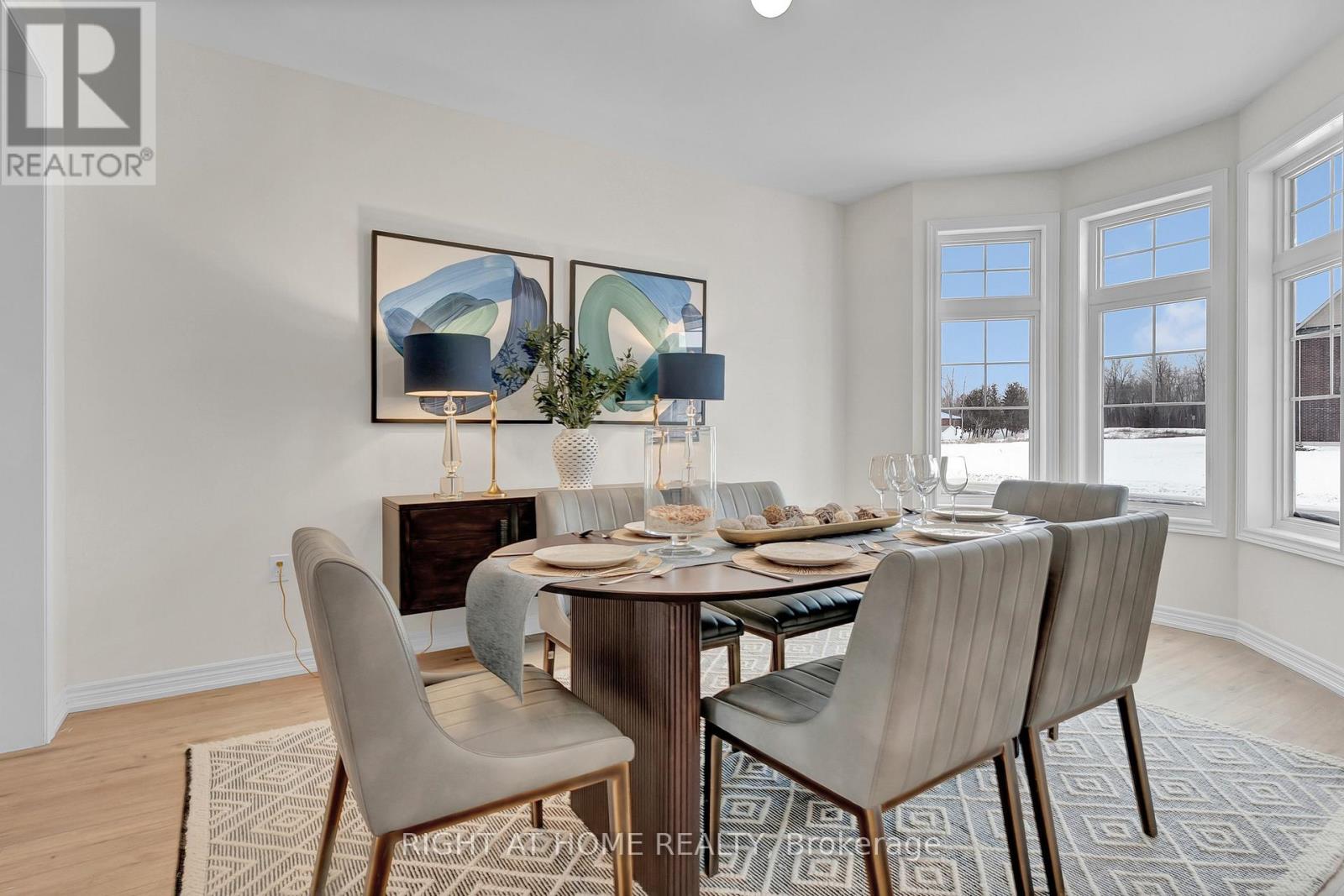 Dining area — open to kitchen