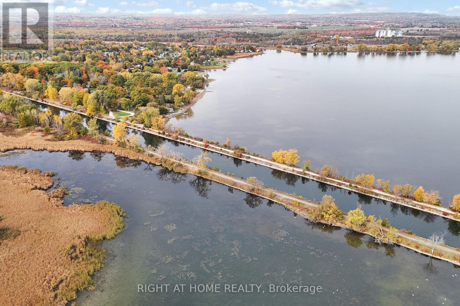 Aerial — property and lake views