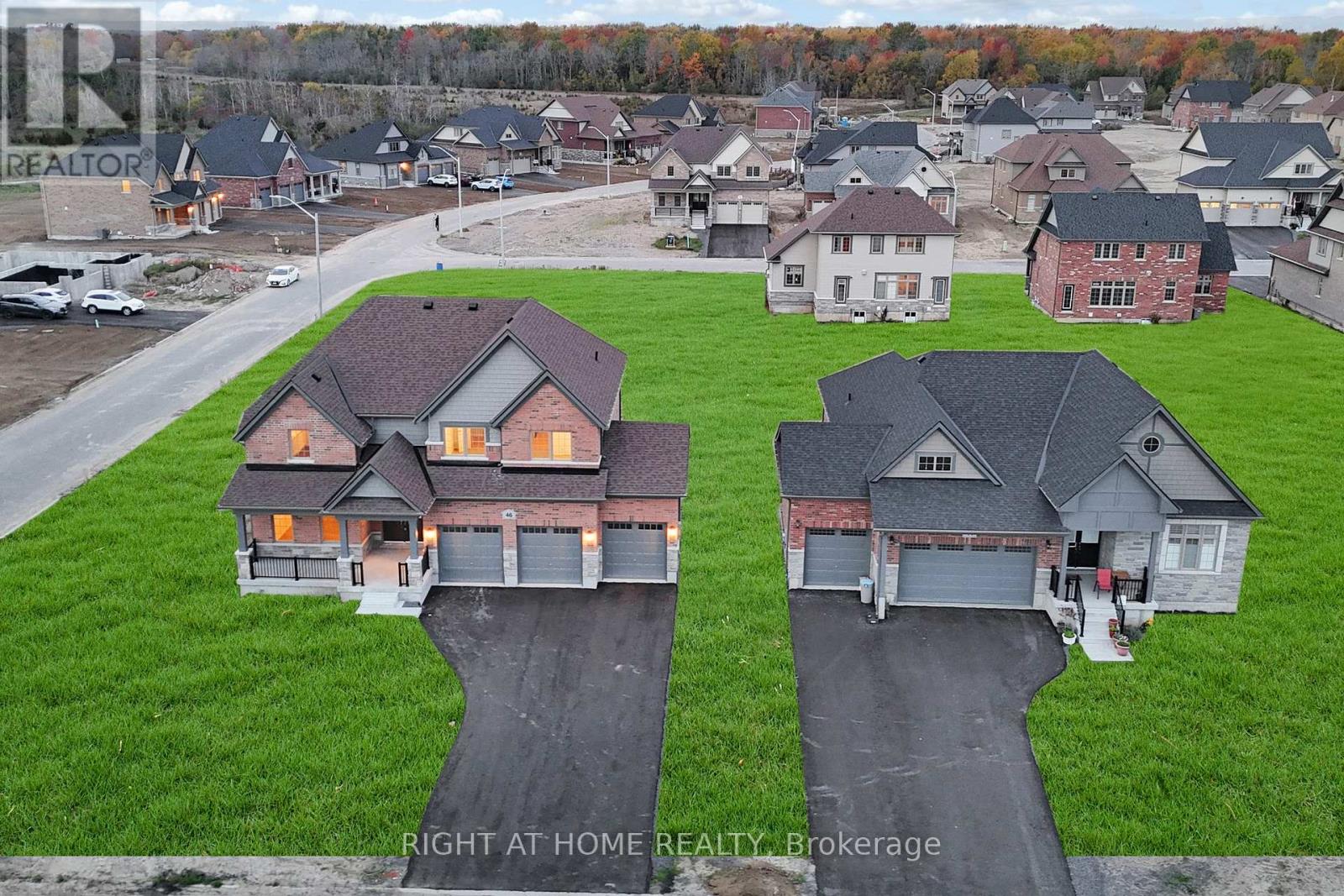 Front exterior — aerial overview