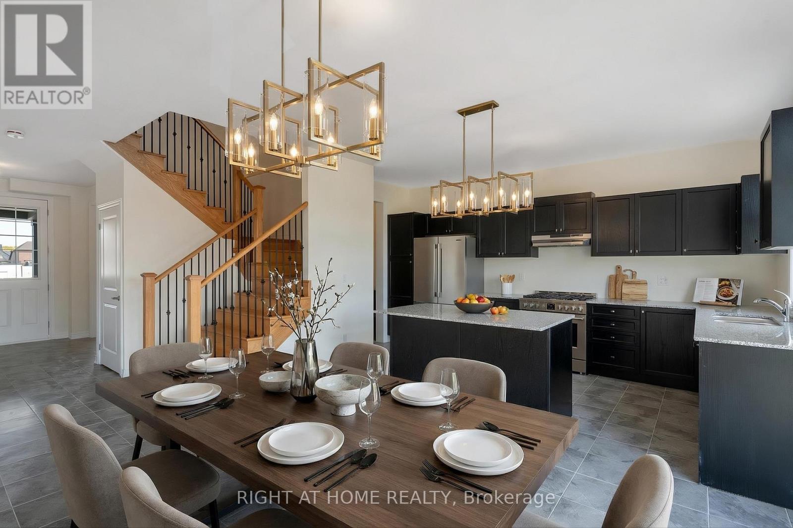 Dining area — open to kitchen