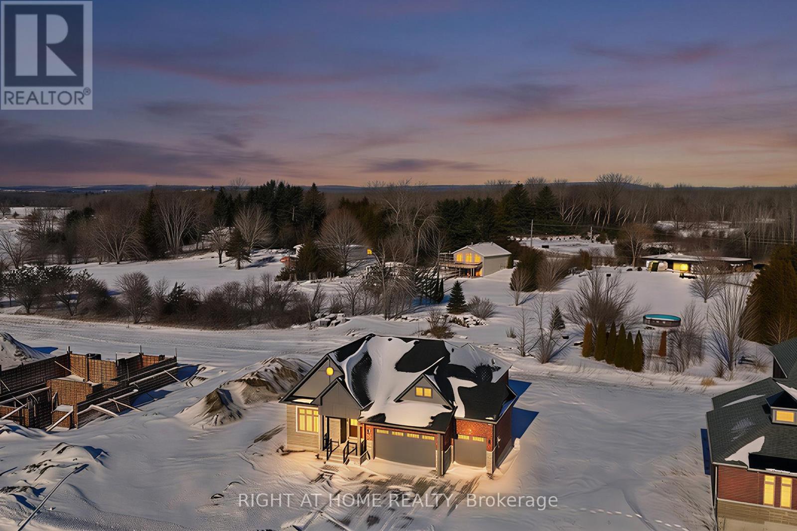 Aerial — property and neighbourhood