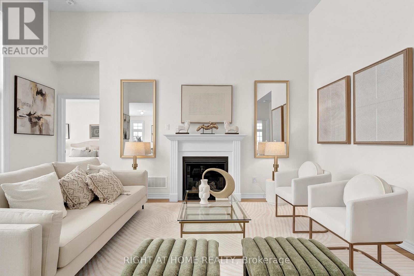 Great room — open concept, hardwood