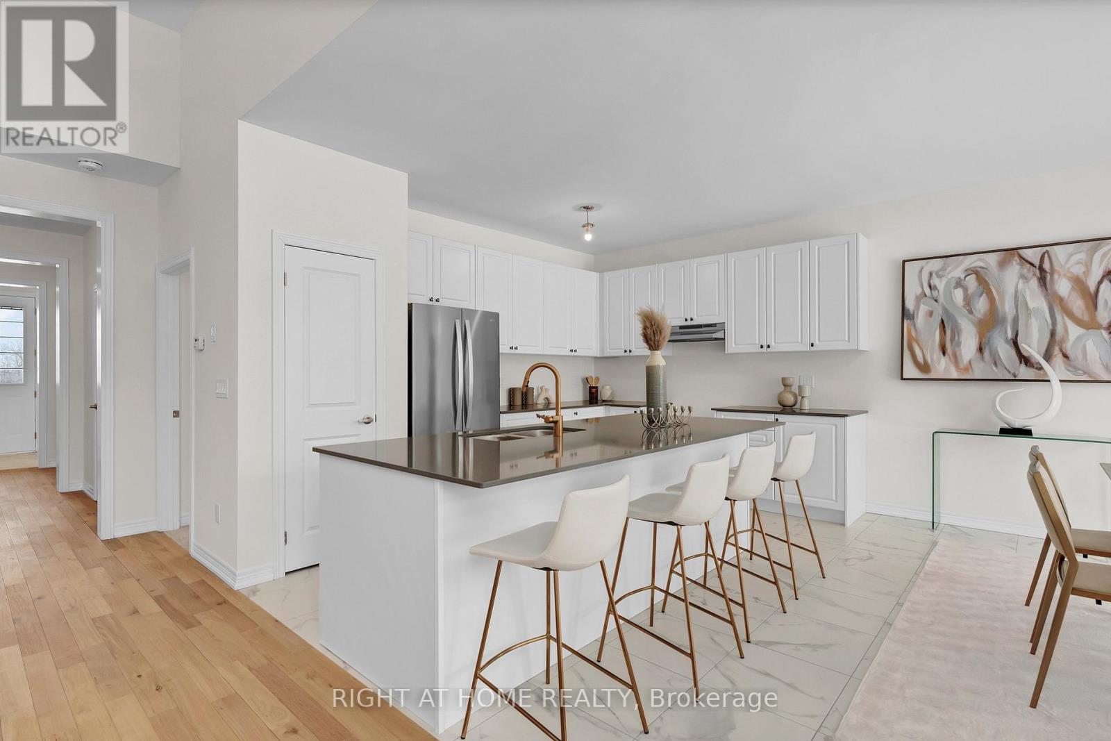 Eating area — open to kitchen