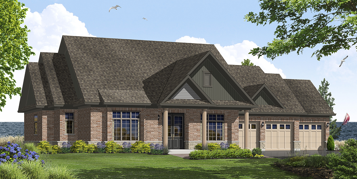 Elevation B2 — Brick & Stone
