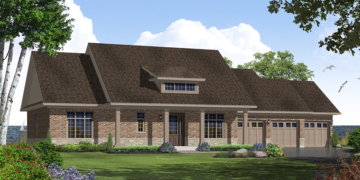 Elevation B2 — Brick & Stone
