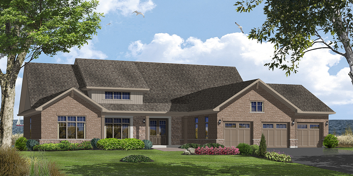 Elevation B2 — Brick & Stone