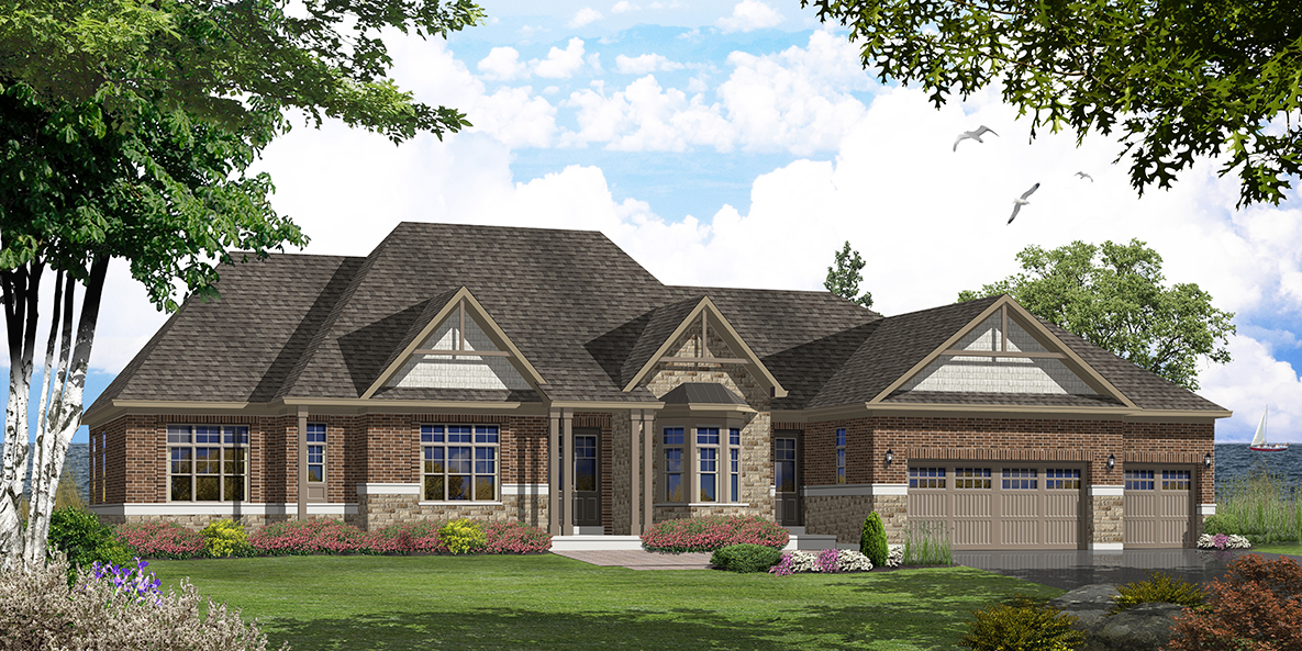 Elevation B2 — Brick & Stone