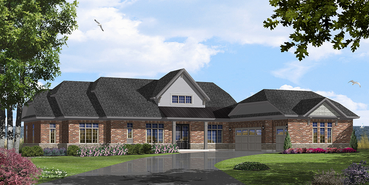 Elevation B2 — Brick & Stone