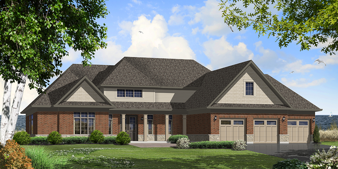 Elevation B2 — Brick & Stone