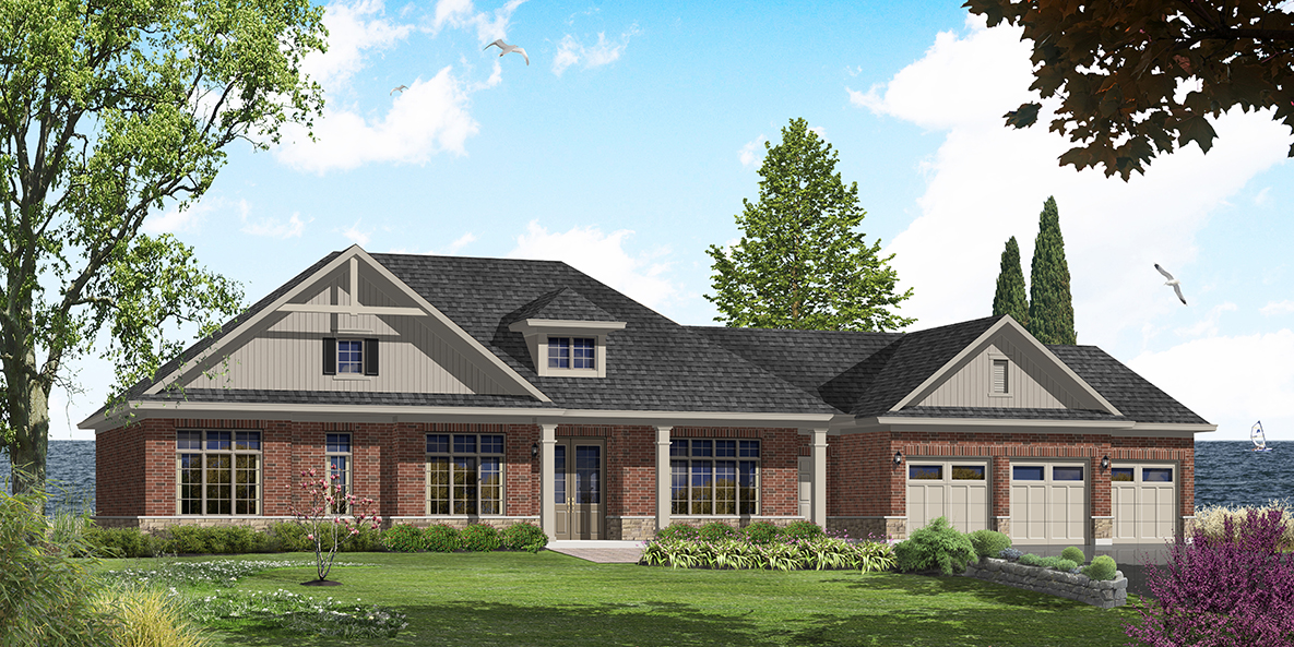 Elevation B2 — Brick & Stone