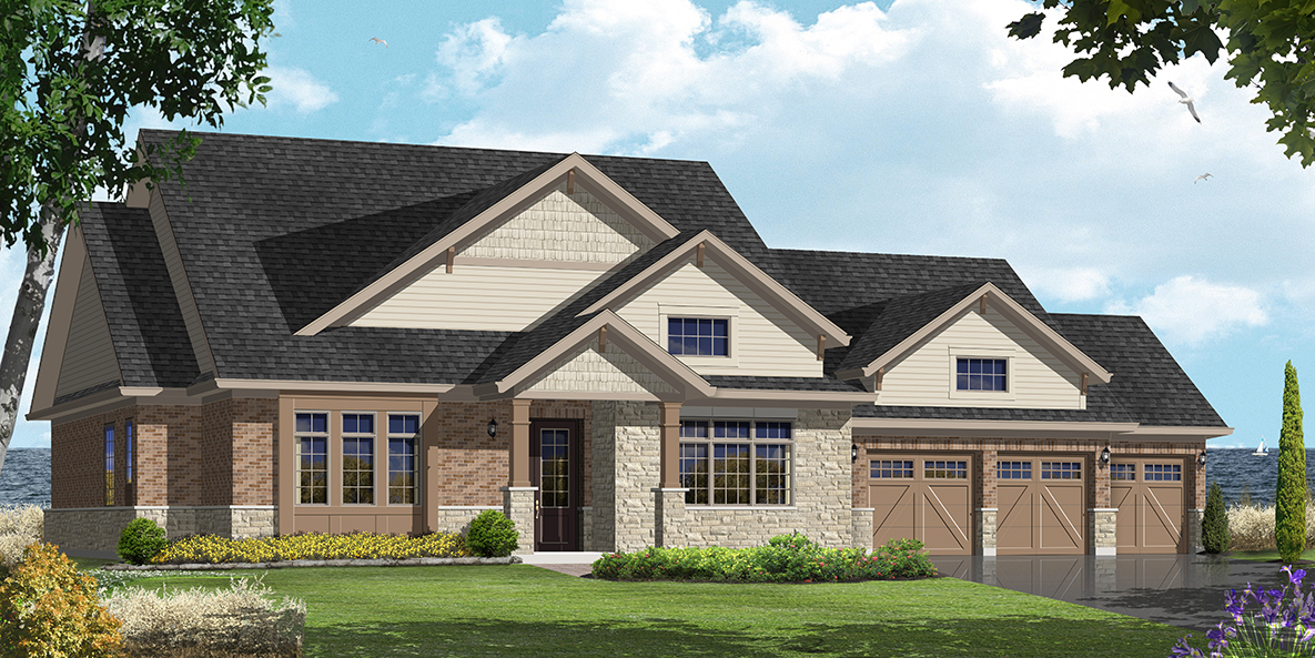 Elevation B2 — Brick & Stone