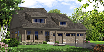 Elevation B2 — Brick & Stone