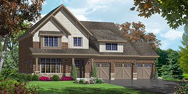 Elevation B2 — Brick & Stone