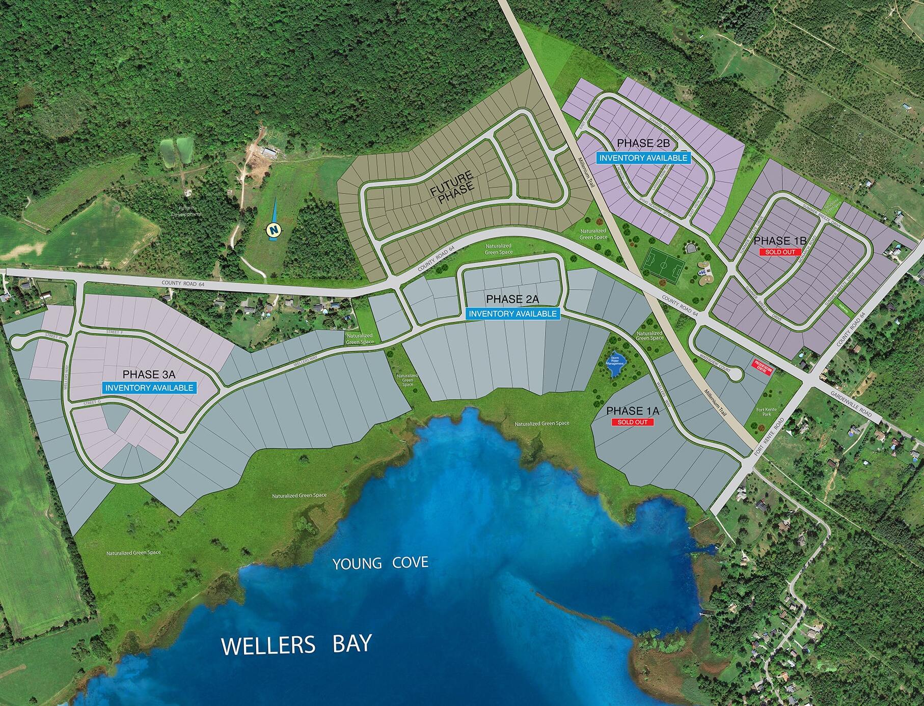 Young's Cove community site plan map